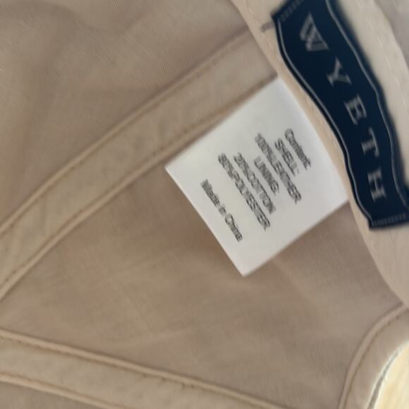 Anthropologie Wyeth adjustable suede leather Beige Baseball Cap